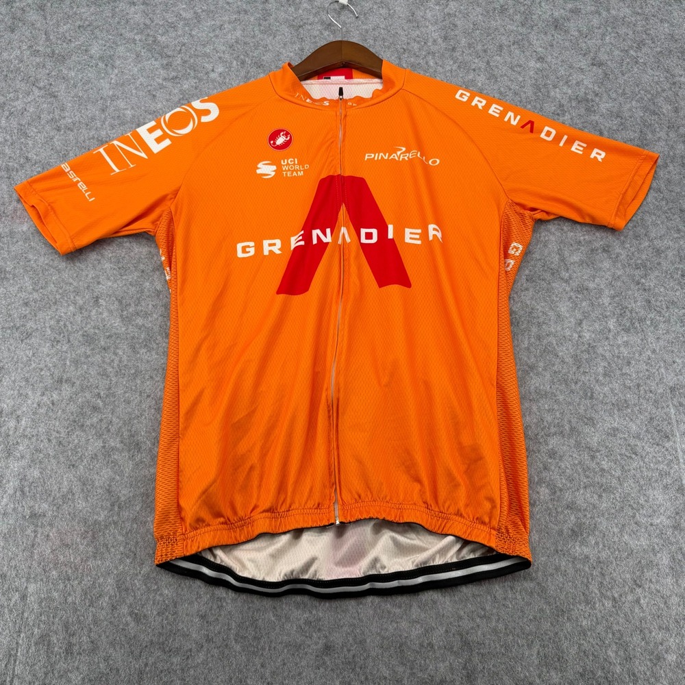Castelli Men Orange INEOS Grenadier UCI World Team Cycling Jersey  XXXL